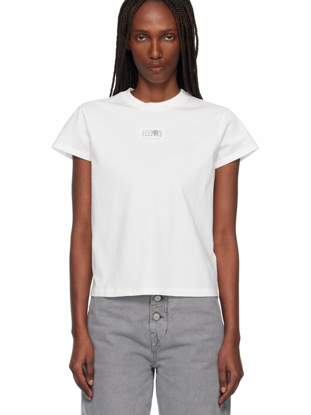 MM6 Maison Margiela Numbers-motif cotton T-shirt